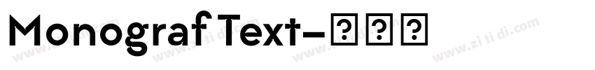 Monograf Text字体转换 Monograf Text字体转换
